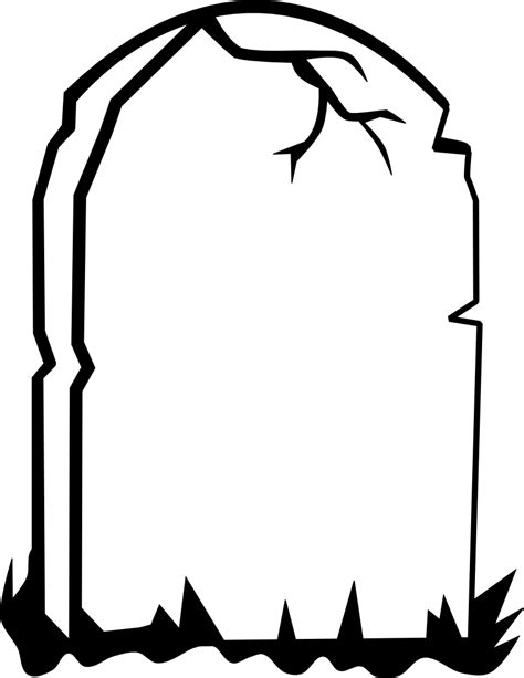 Tombstone Outline Printable